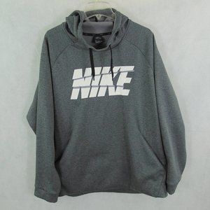 NIKE DRI-FIT THERMA GRAY HOODIE SIZE XXL